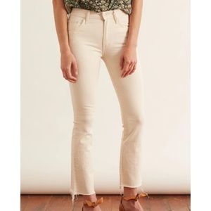 Mother Denim Insider Ankle Fray in Act Natural